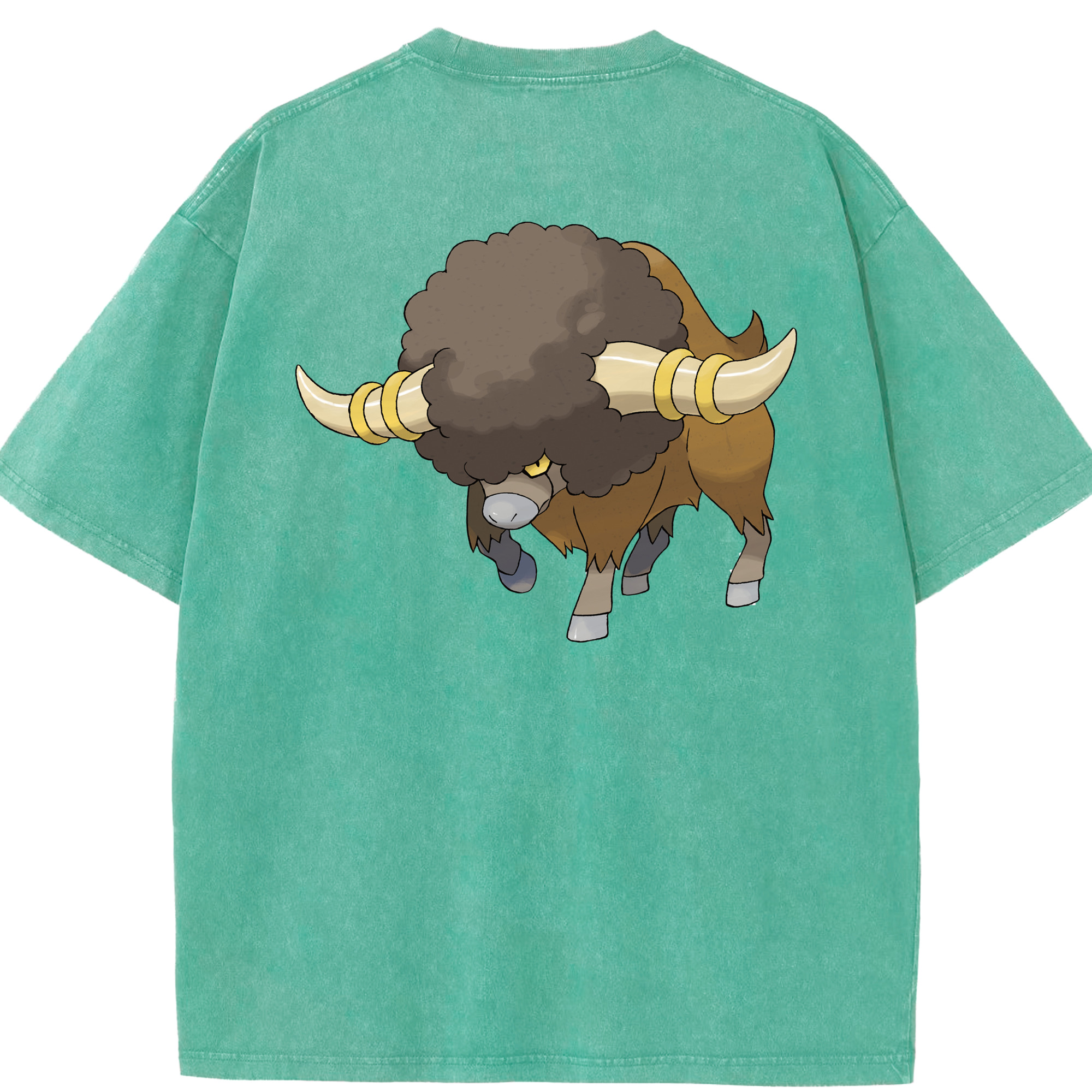 （画像用） ポケットモンスター Pokémon 綿100% ヴィンテージ風 半袖Tシャツ（背面プリント）